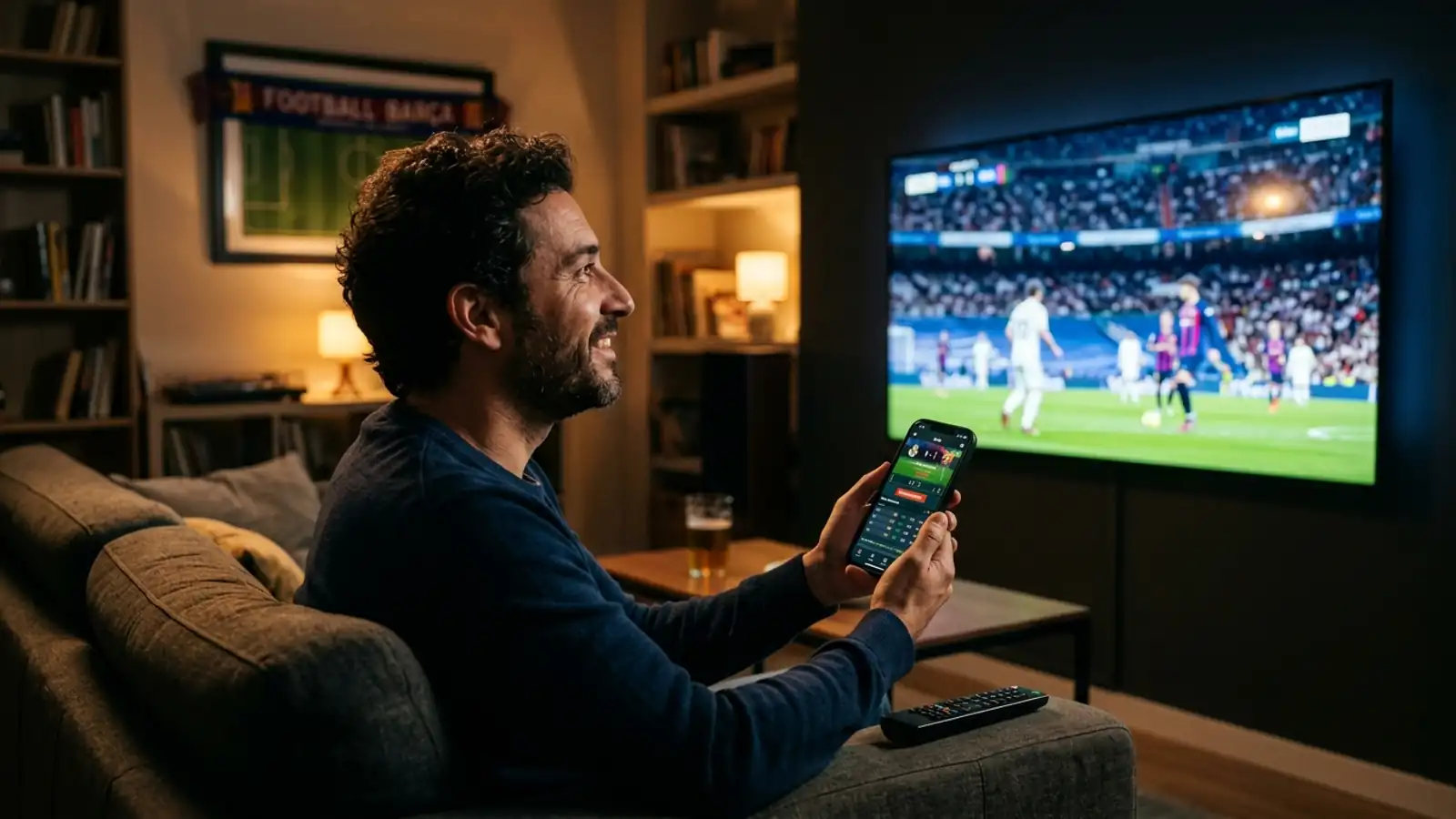 Pantalla de apuestas de fútbol en bet365 con mercados de LaLiga y Champions League