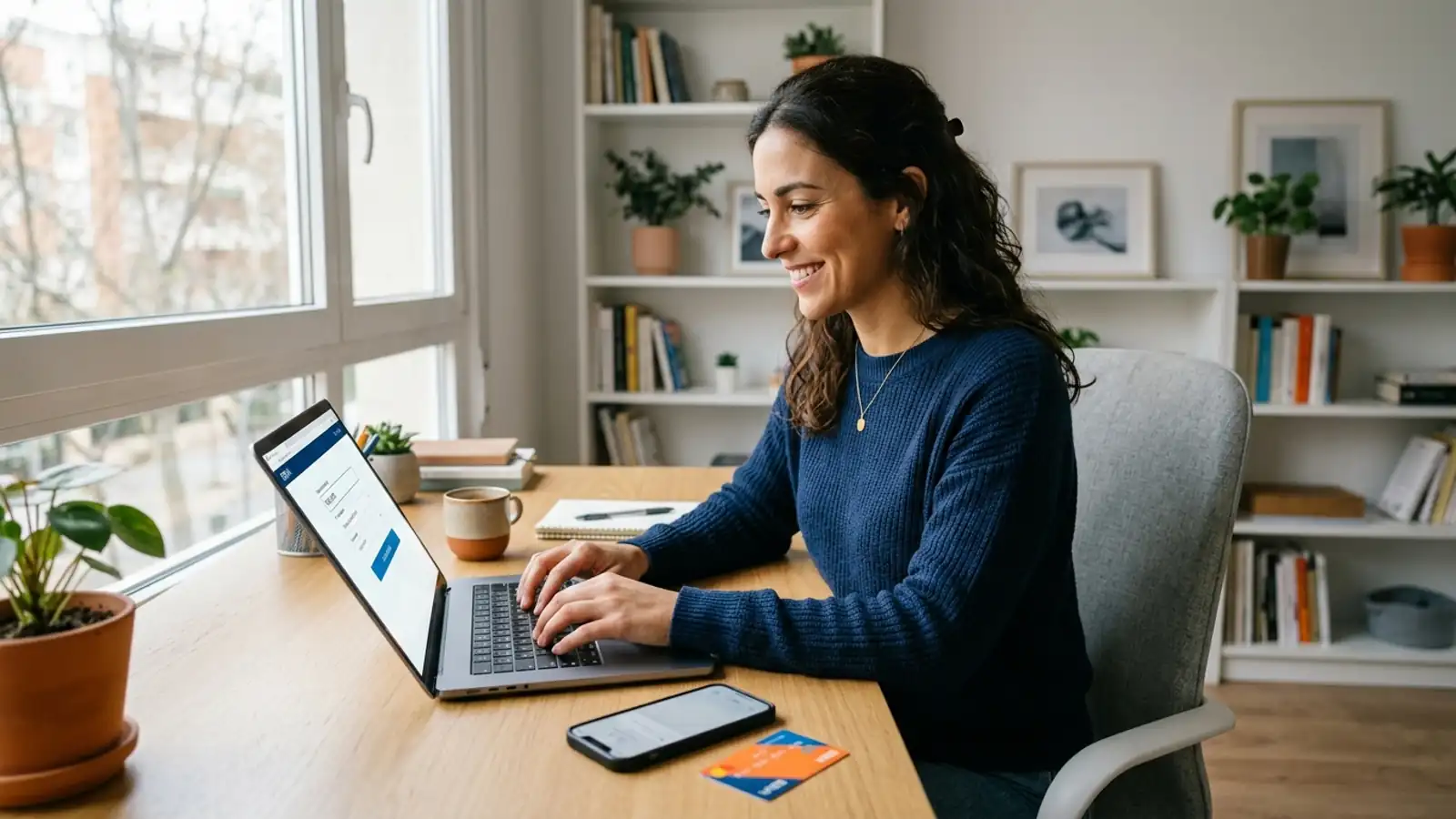 Persona eligiendo un método de depósito en la sección de cajero de bet365